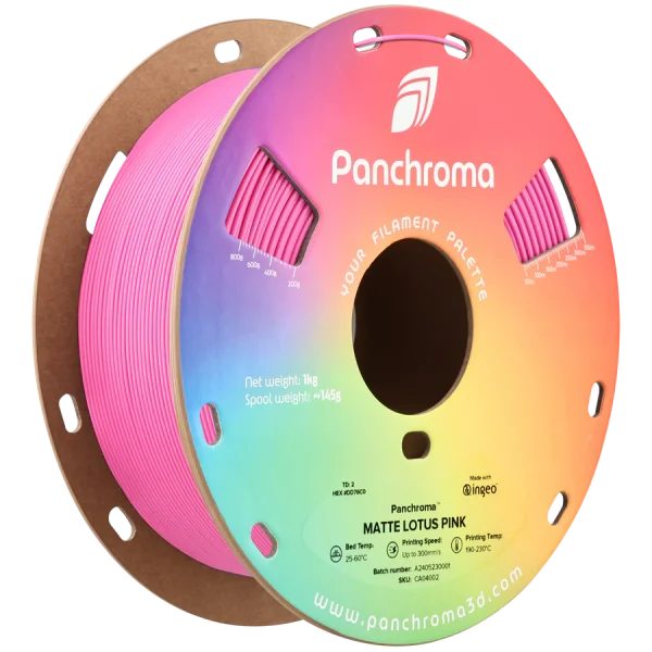فیلامنت Panchroma Matte PLA برند Polymaker رنگ صورتی