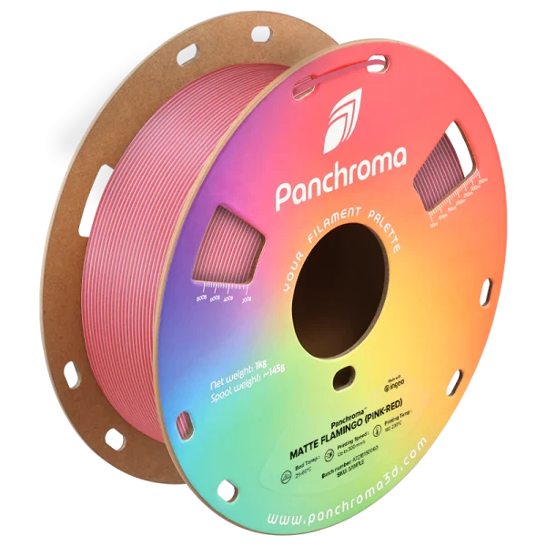 فیلامنت Panchroma Dual Matte PLA  برند Polymaker رنگ صورتی-قرمز