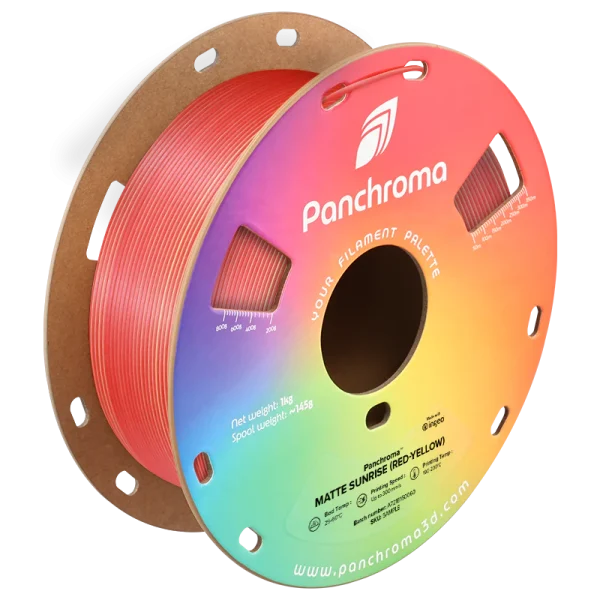فیلامنت Panchroma Dual Matte PLA  برند Polymaker رنگ قرمز-زرد