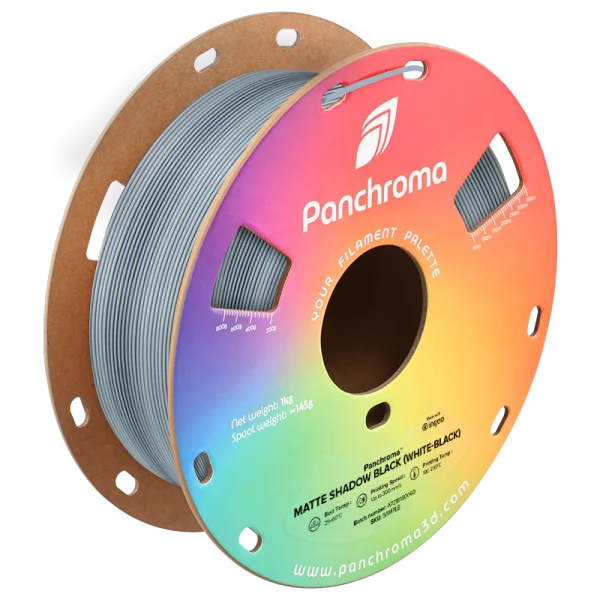فیلامنت Panchroma Dual Matte PLA  برند Polymaker رنگ سفید-مشکی