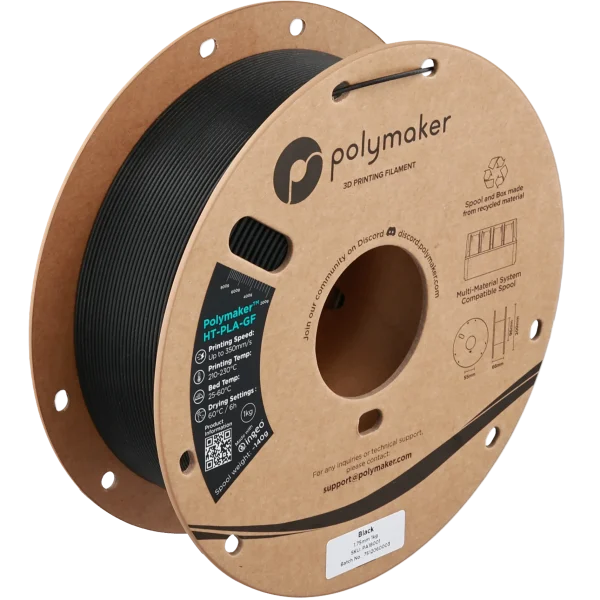 فیلامنت HT-PLA-GF برند Polymaker رنگ مشکی