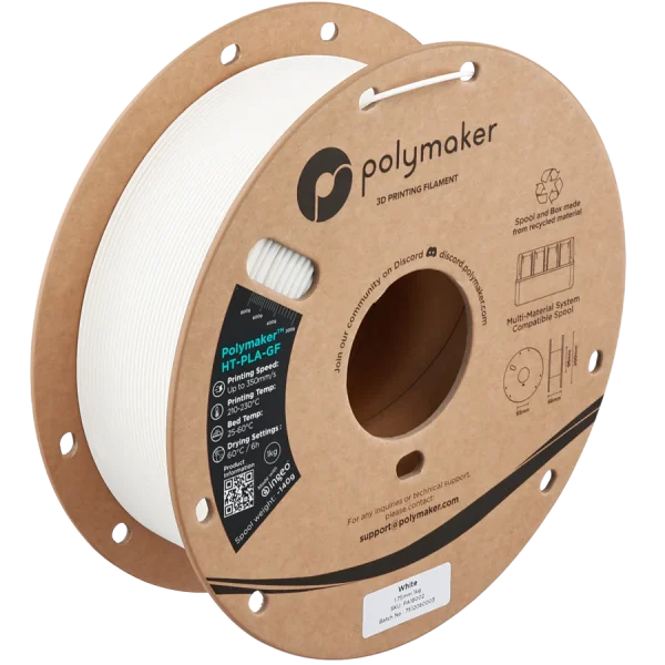 فیلامنت HT-PLA-GF برند Polymaker رنگ سفید