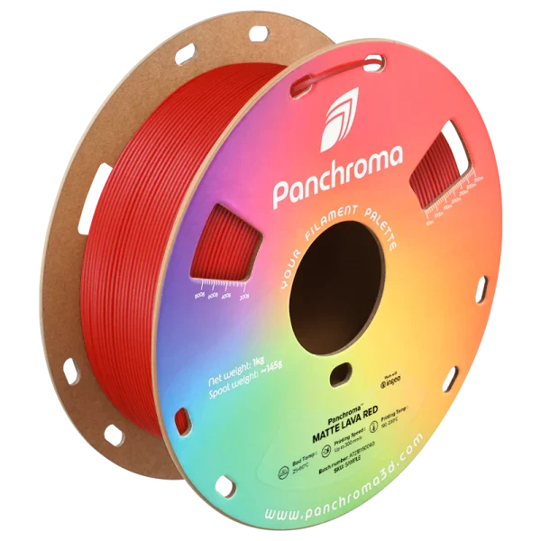 فیلامنت Panchroma Matte PLA برند Polymaker رنگ قرمز گدازه ای