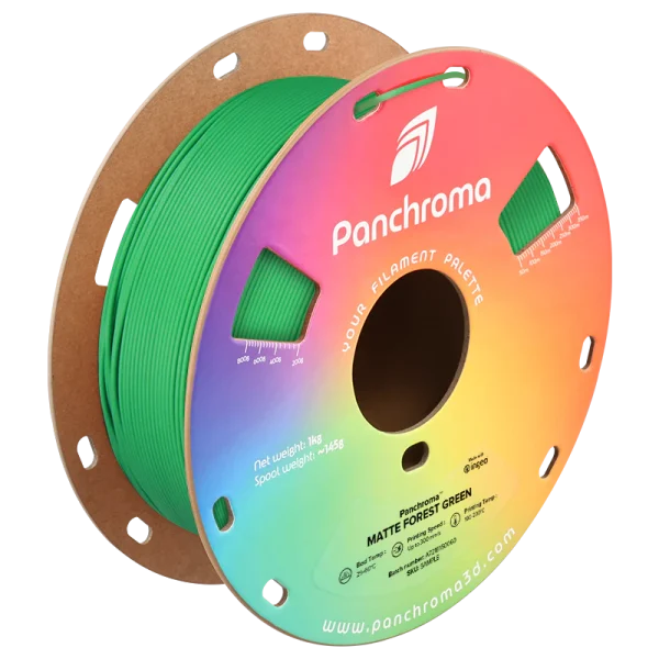 فیلامنت Panchroma Matte PLA برند Polymaker رنگ سبز جنگلی