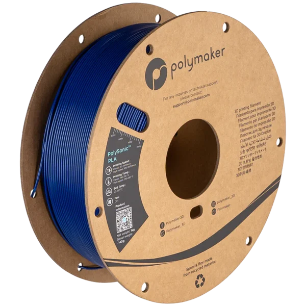 فیلامنت PolySonic PLA برند Polymaker رنگ آبی