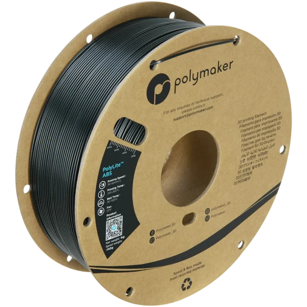 فیلامنت PolyLite™ ABS برند Polymaker رنگ مشکی