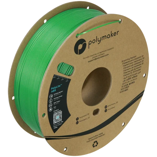 فیلامنت PolyLite™ ABS برند Polymaker رنگ سبز