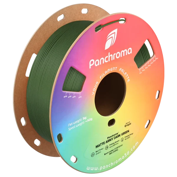 فیلامنت Panchroma Matte PLA برند Polymaker رنگ سبز تیره ارتشی
